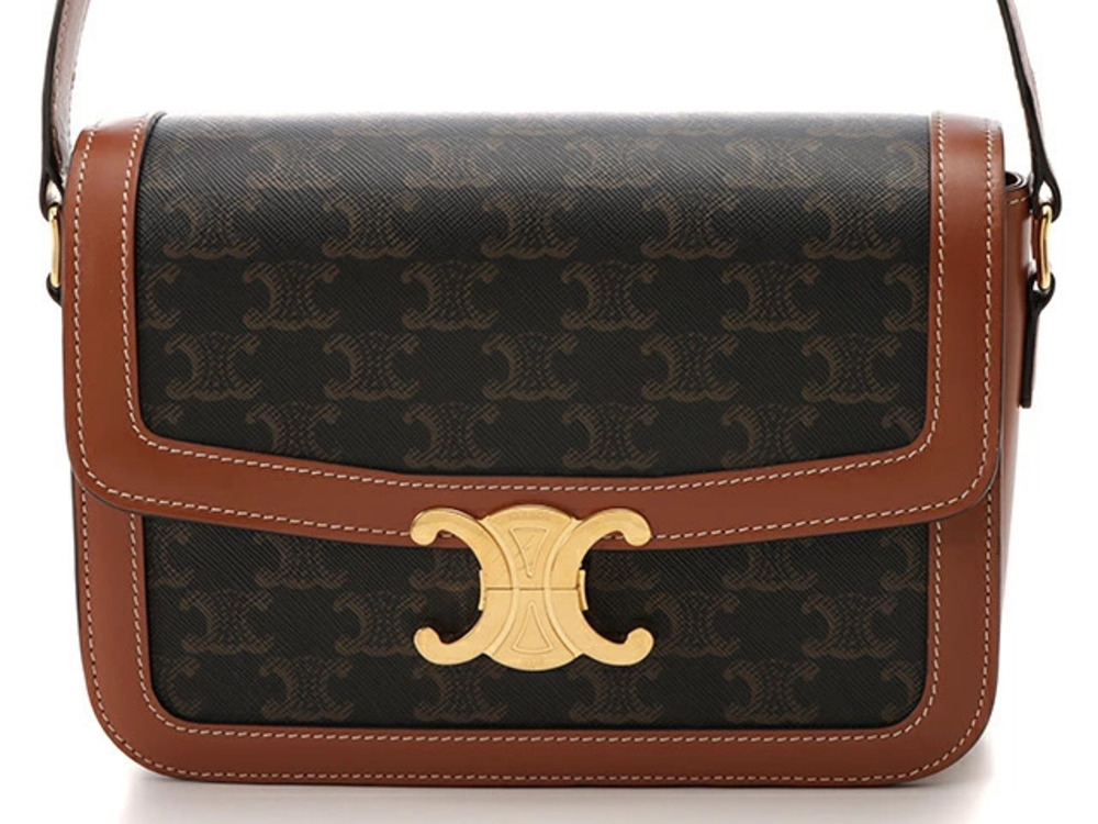 Celine Triomphe Bag Tan Leather